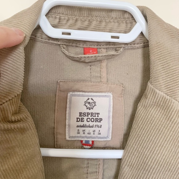 Corduroy Beige Blazer /Jacket - Picture 4 of 10